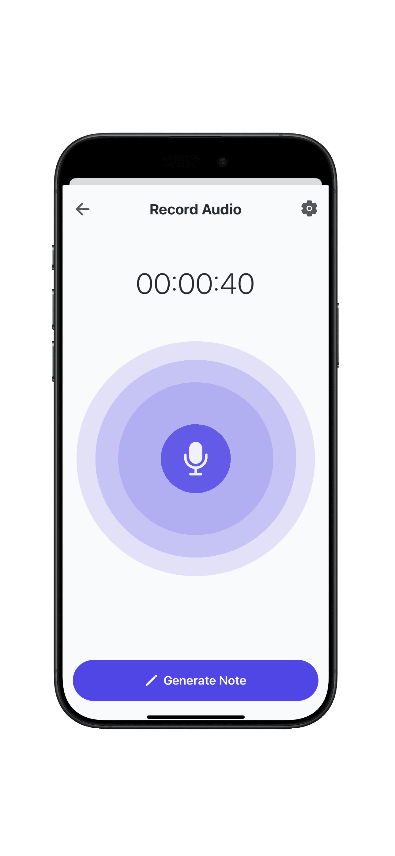 Studsy audio recording interface